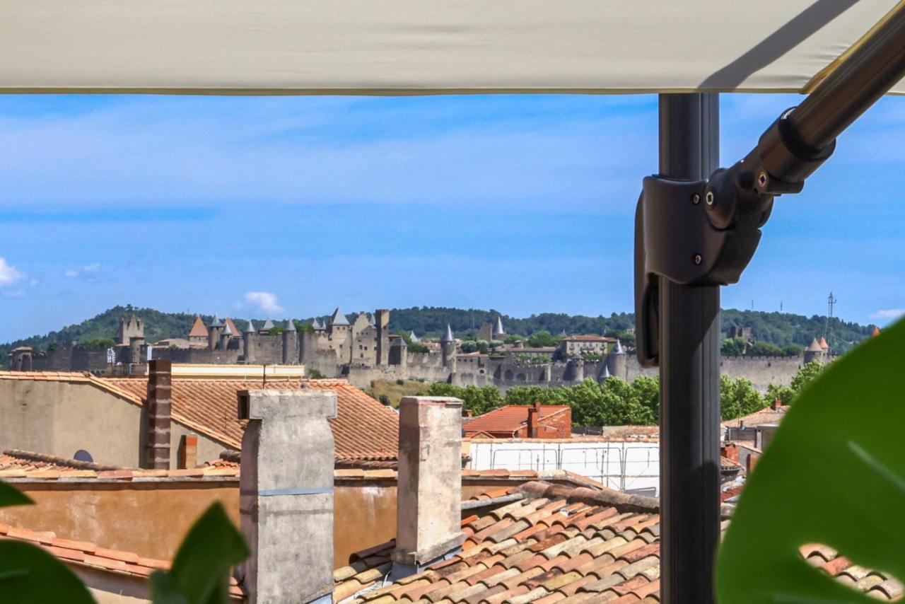 La Terrasse Tapaja Vue Conciergeriedamecarcas Apartment Carcassonne Luaran gambar